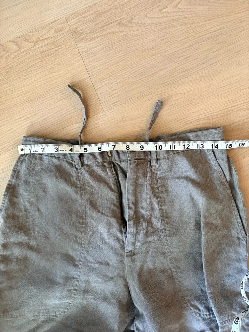 Vintage Banana Republic 100% linen Women's pants in Olive/Gray size 8